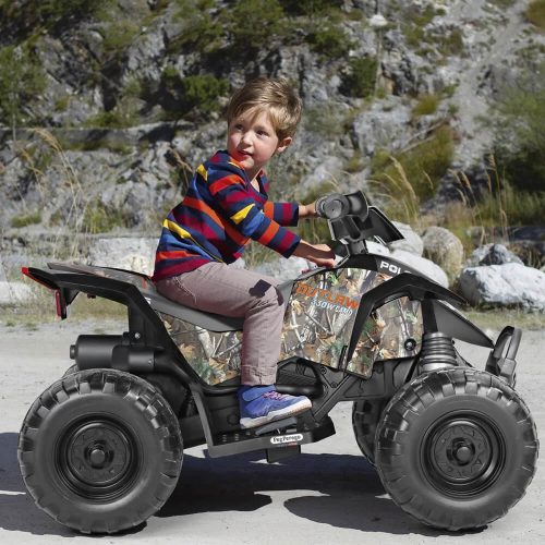 Kids electric ride-on quad with lights