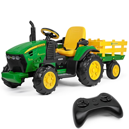 John Deere 12V kids ride-on tractor with trailer Ireland