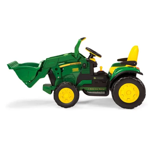 kids ride on tractor with loader